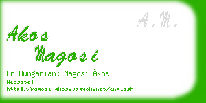 akos magosi business card